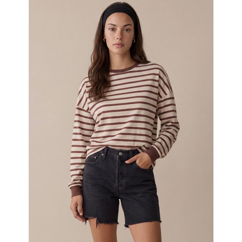 New Few Moda Caara Illona stripe macchiato top $122 sz XS - Picture 4 of 6